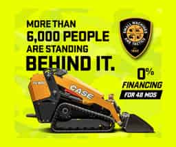 0% financing for up to 48 months* on new CASE Mini Track Loader models.
