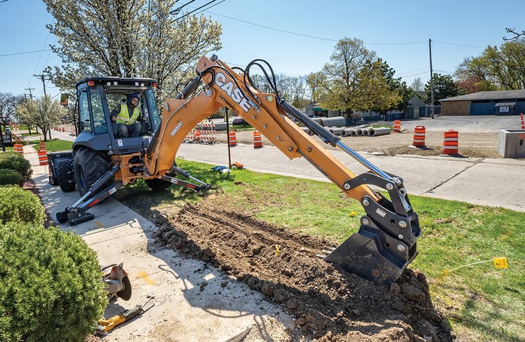 CASE Backhoe Loader 580SV Center Pivot