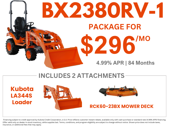 BX2380RV-1 Tractor Package - Lee Tractor